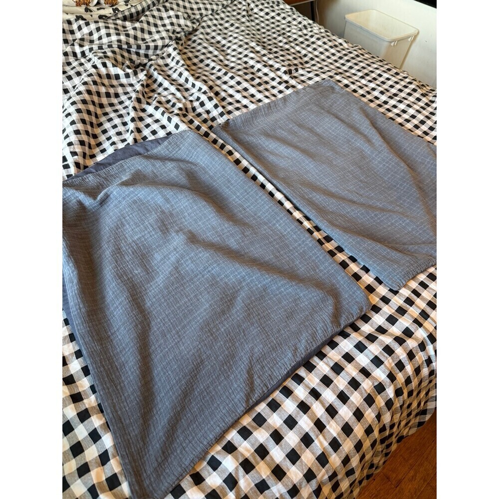100% cotton Standard (2) blue pillow cases